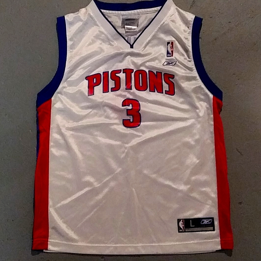 UNISEX KIDS REEBOK DETROIT PISTONS JERSEY